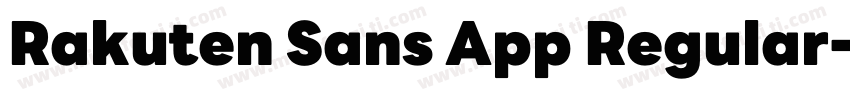 Rakuten Sans App Regular字体转换